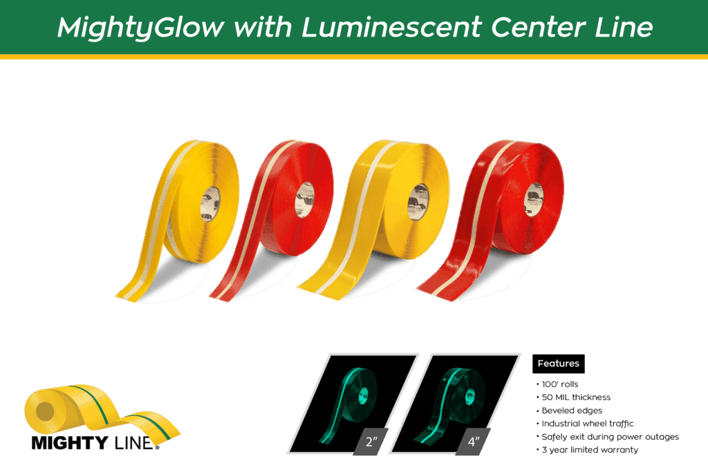 Mighty Line Glow in the Dark Floor Tapes