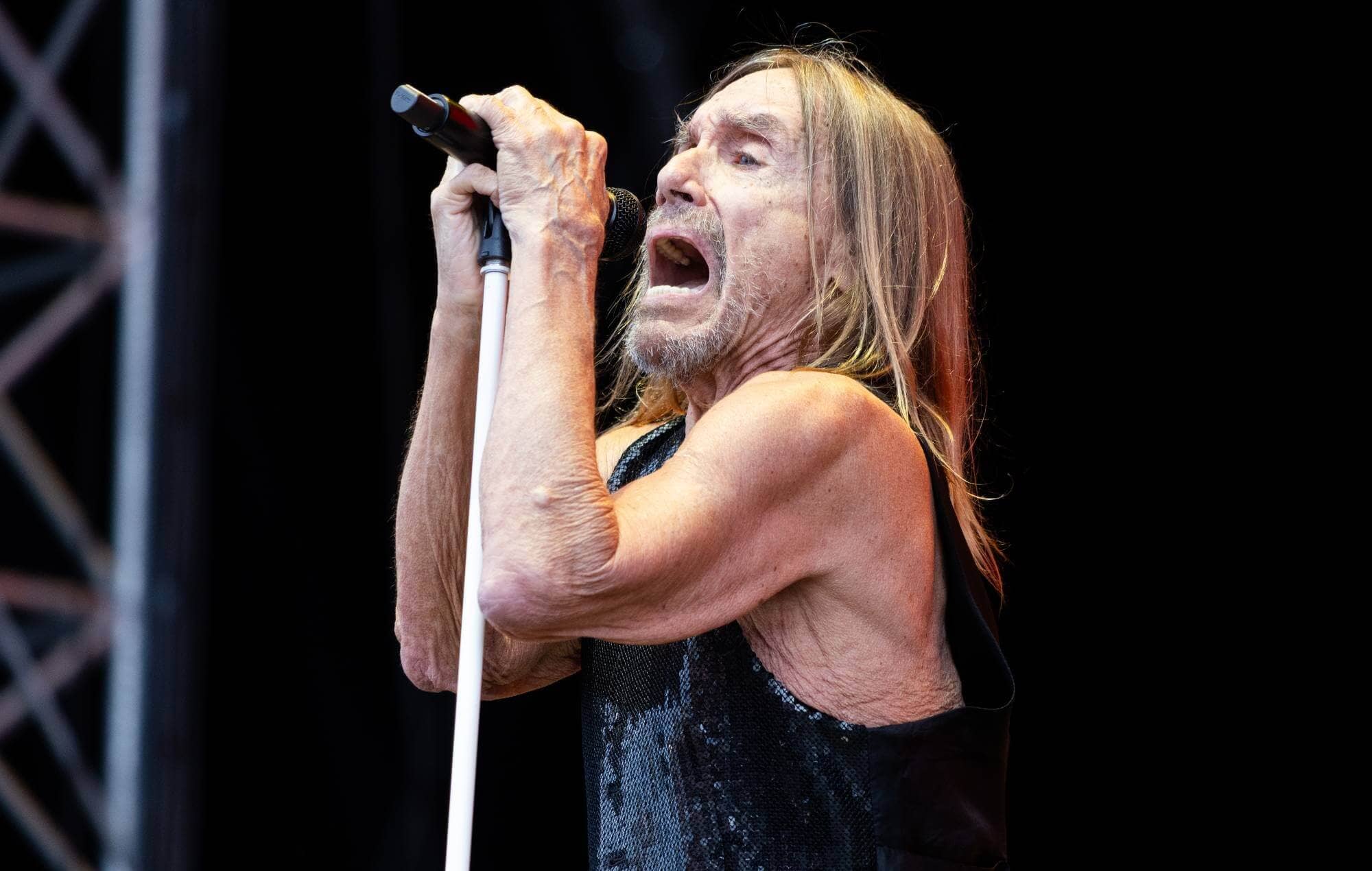 Iggy Pop performing live