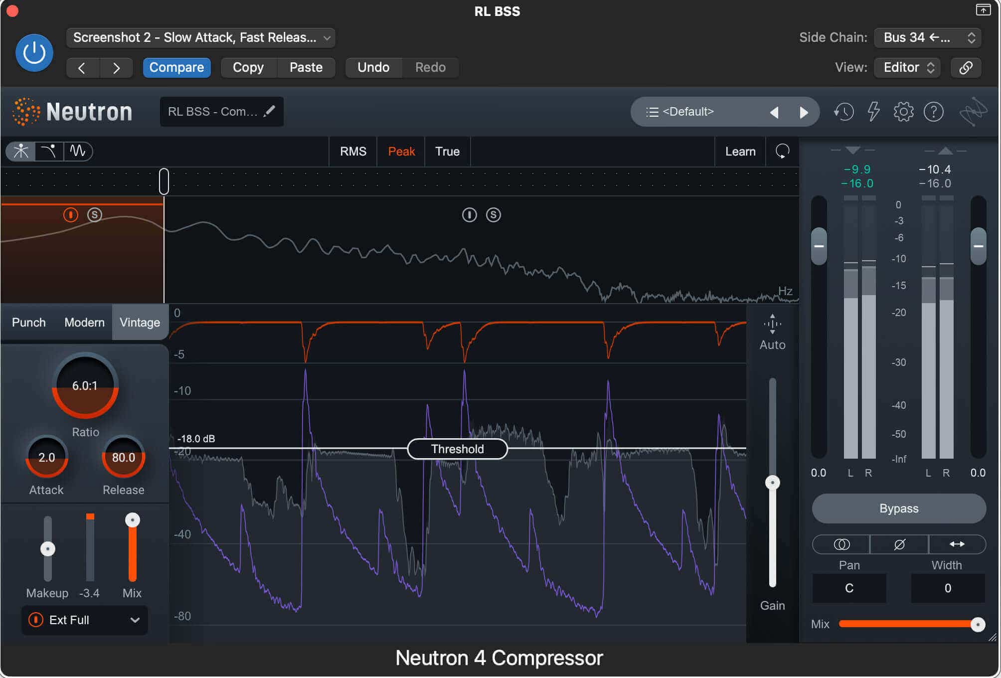 Sidechained multiband compression in iZotope Neutron