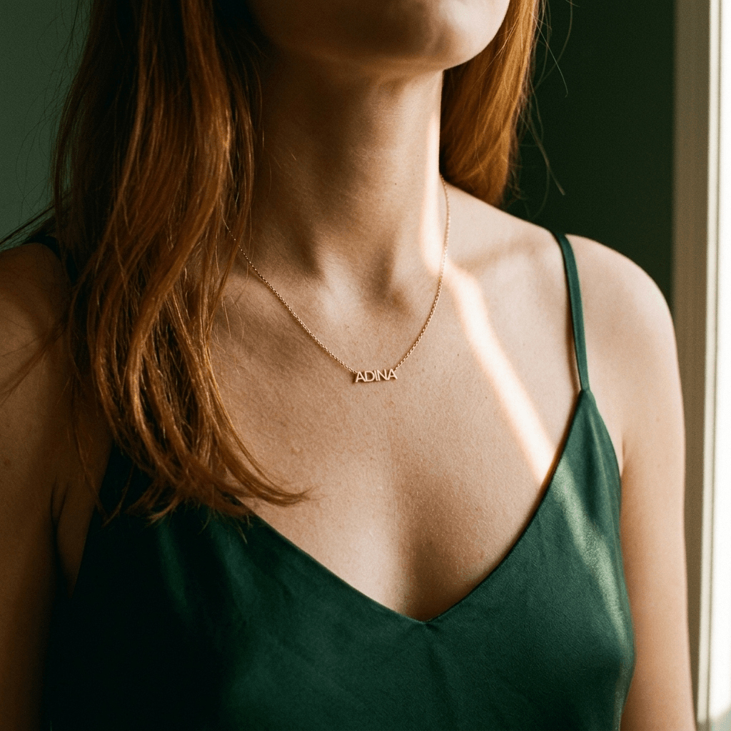 Solid Nameplate Necklace