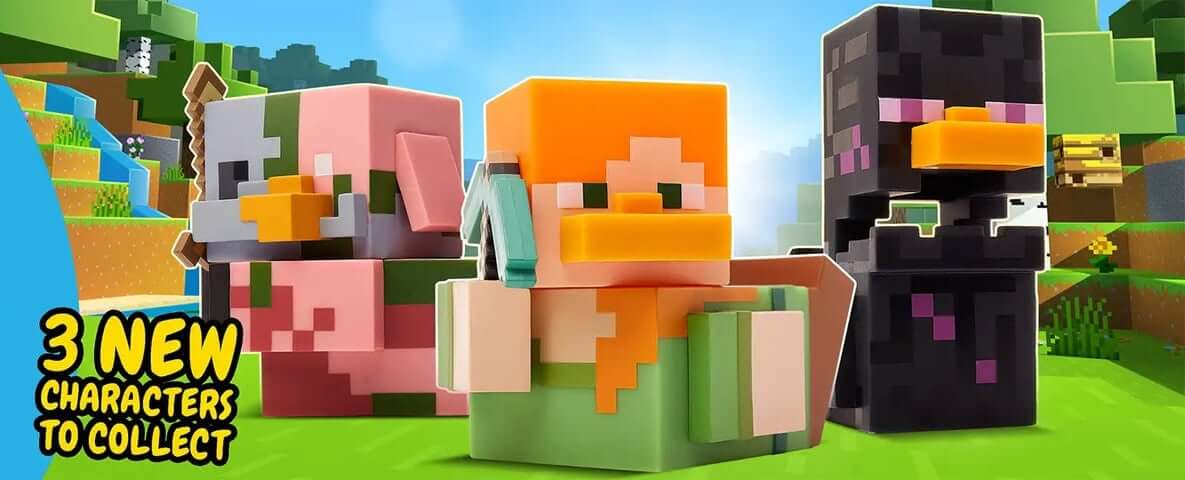 Minecraft Alex Enderman and Zombified Piglin TUBBZ Collection