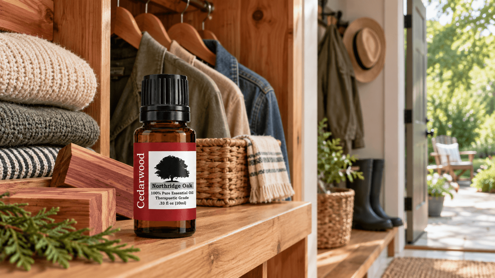 Cedarwood Essential Oil for Bugs, Closets & Outdoor Aromas