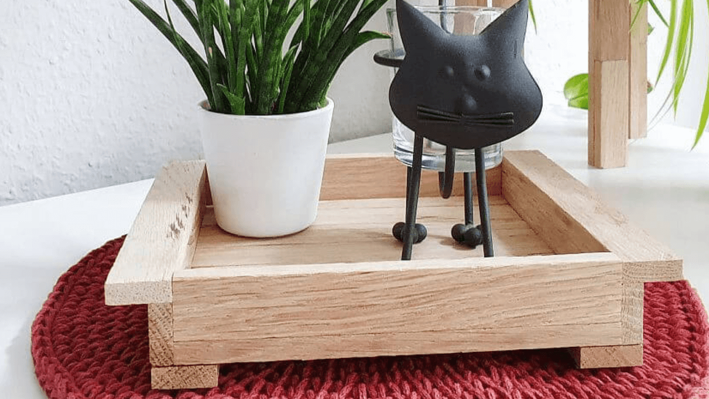 Easy-Sticks Bastelidee: Kleines Dekotablett