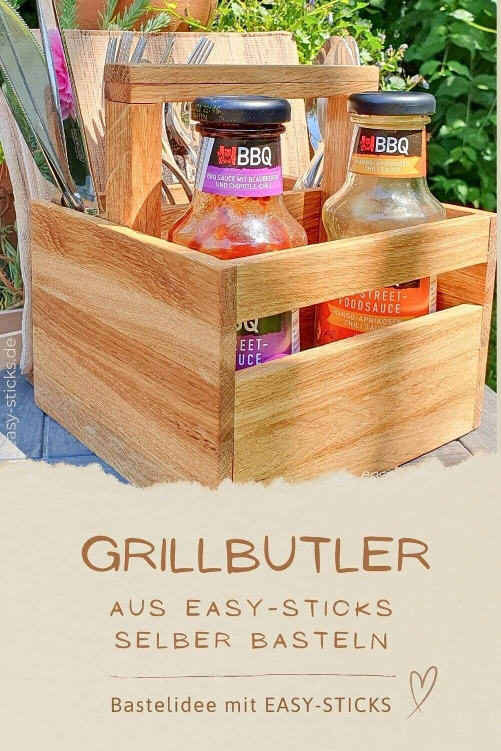 pinterest covebild  Grillbutler basteln mit Easy-Sticks
