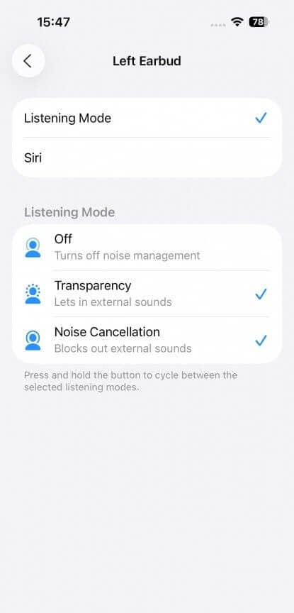iOS Settings - Powerbeats Fit