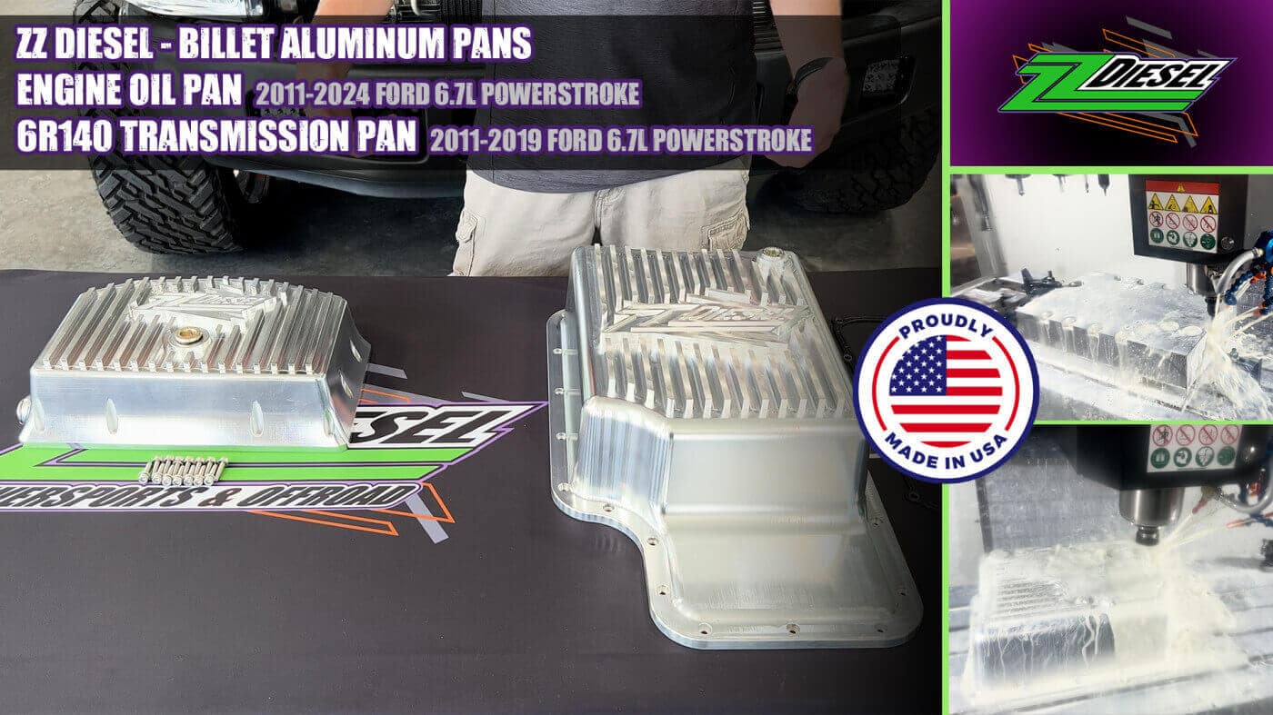 Billet Aluminum Engine Oil / Transmission Pans 6.7L Powerstroke