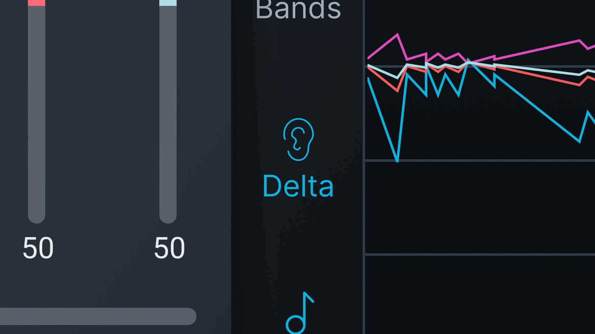 Delta monitoring in iZotope Ozone 10