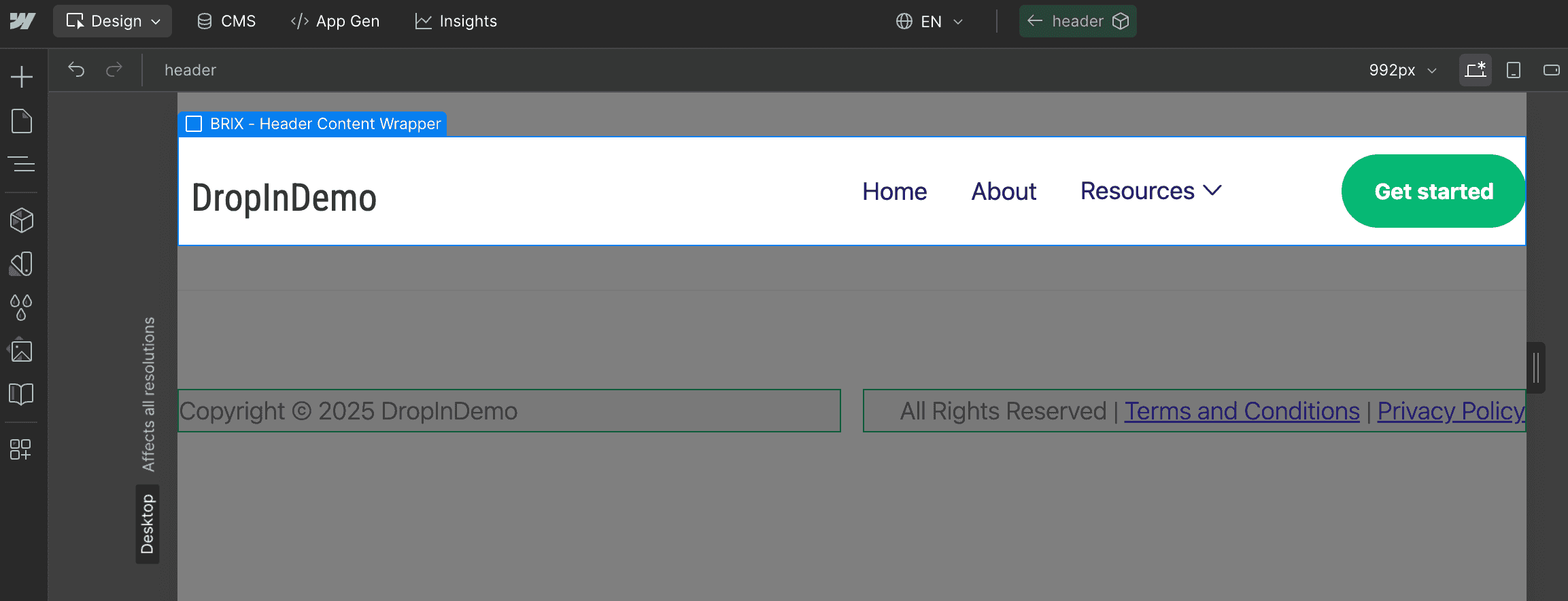 Create a blog on Webflow: Add a blog link to your site's menu