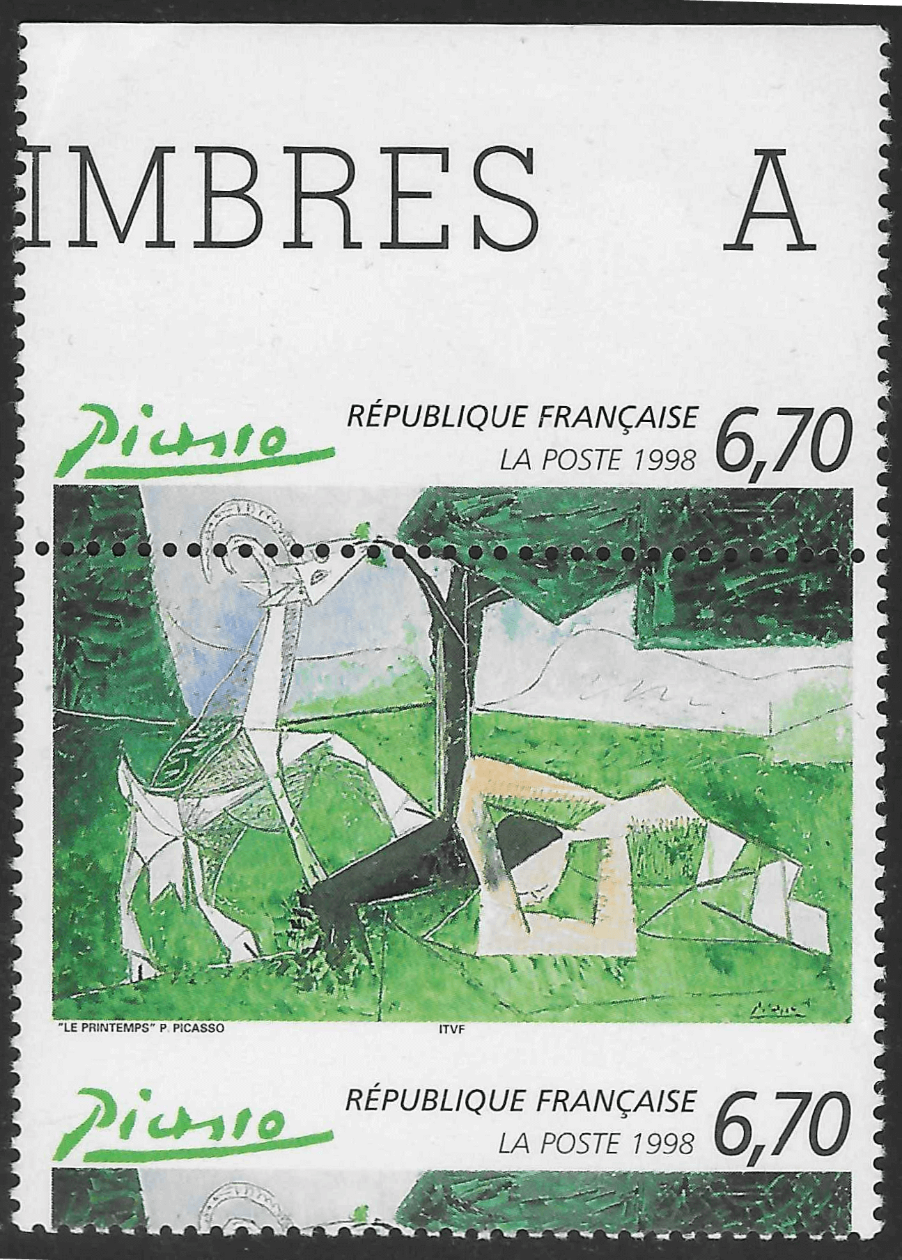 timbre piquage à cheval