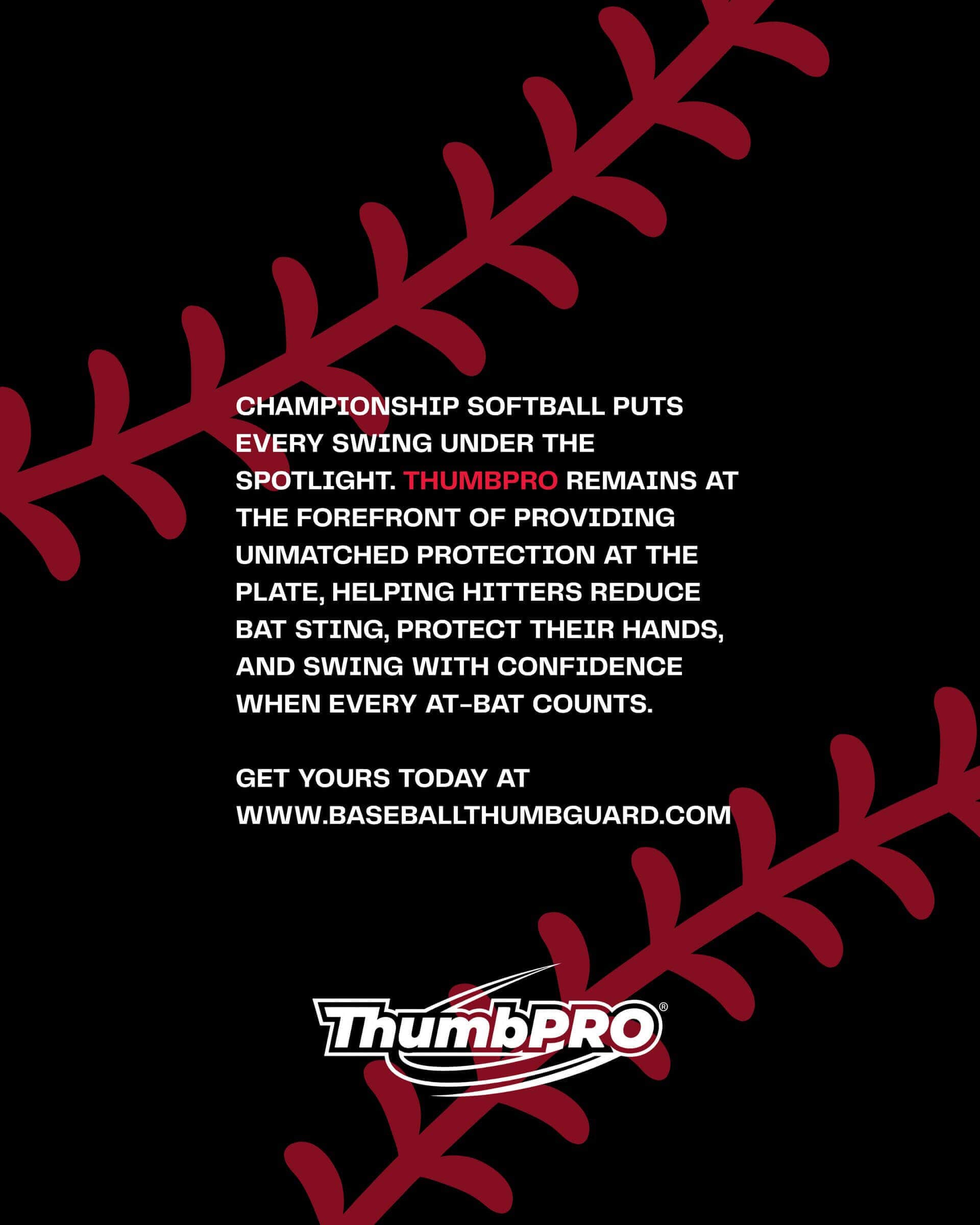 ThumbPRO® baseball thumb guard, ThumbPRO Softball Thumb Guard: Built Strong