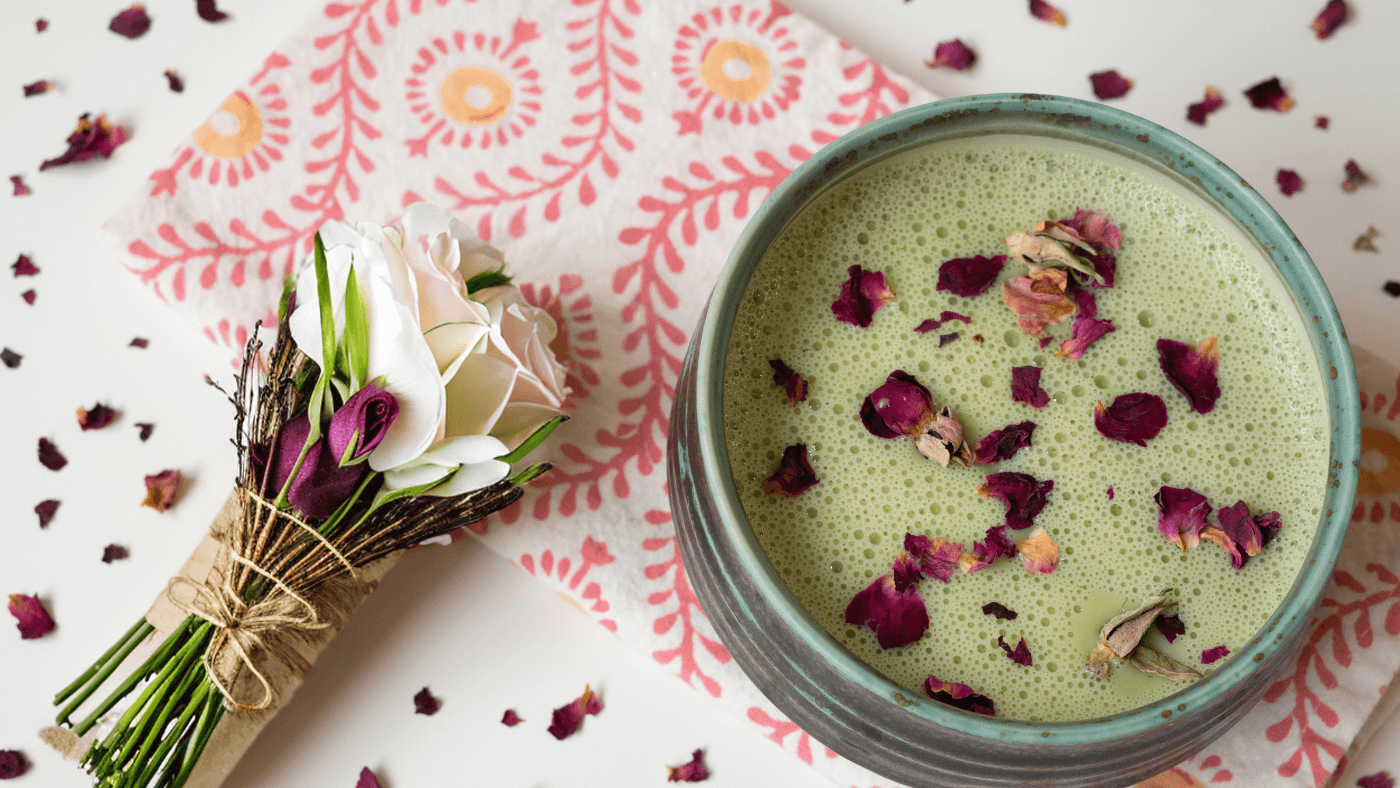 Easy Homemade Rose Matcha Latte Recipe: Vegan and Delicious