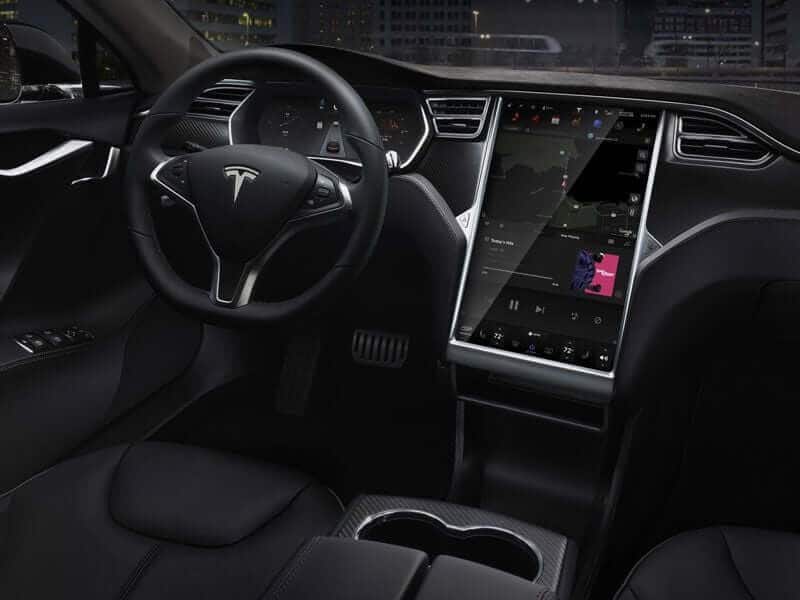 Tesla S interior pantalla táctil, la tecnología en los coches