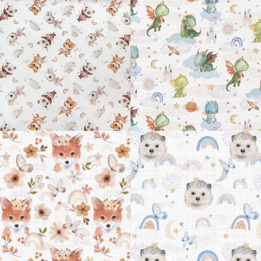 Nouveaux tissus animaux et broderies disponibles