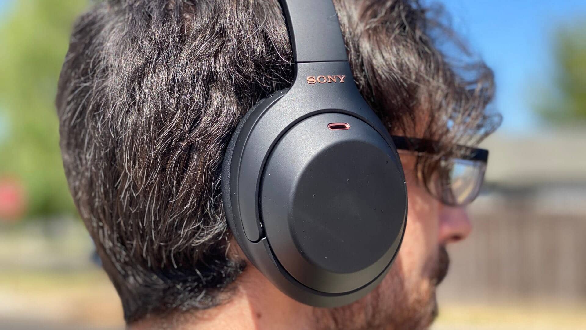 Man wearing Sony WH-1000XM4