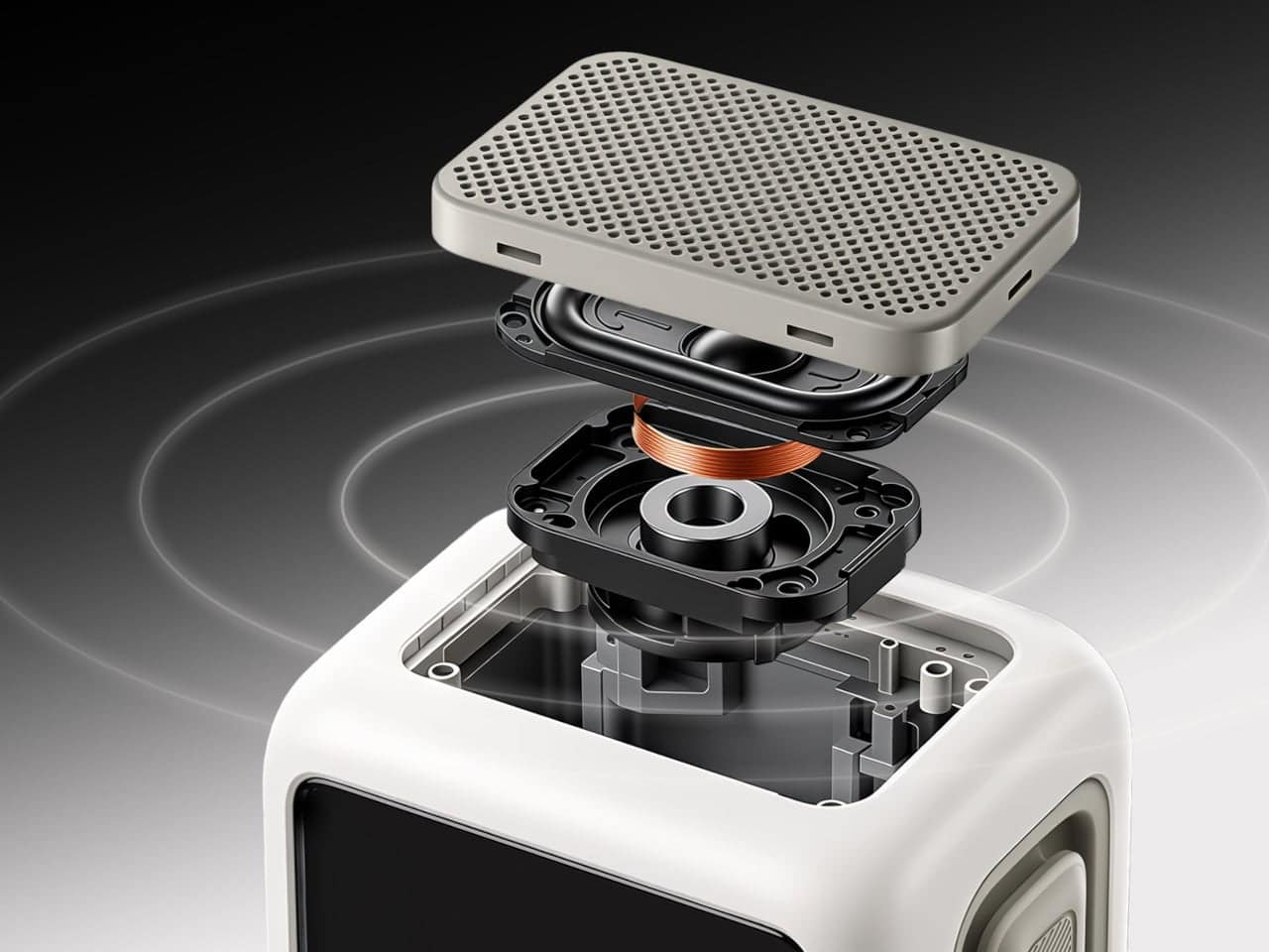 Divoom Astrotoo positioned as a compact desk audio system