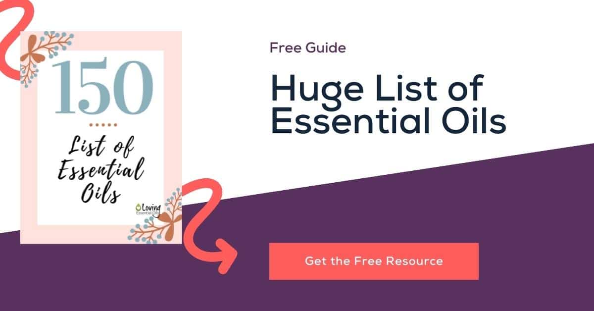 Free printable essential oils list PDF