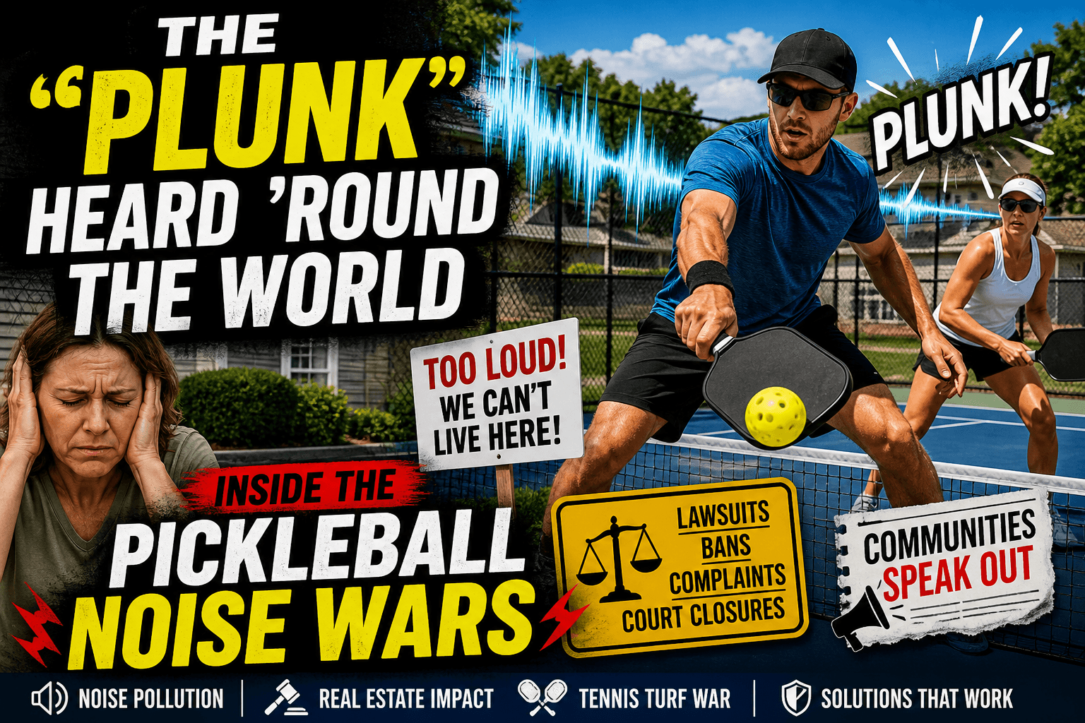 Pickleball Noise: Why the Plunk Is Sparking Lawsuits in 2026