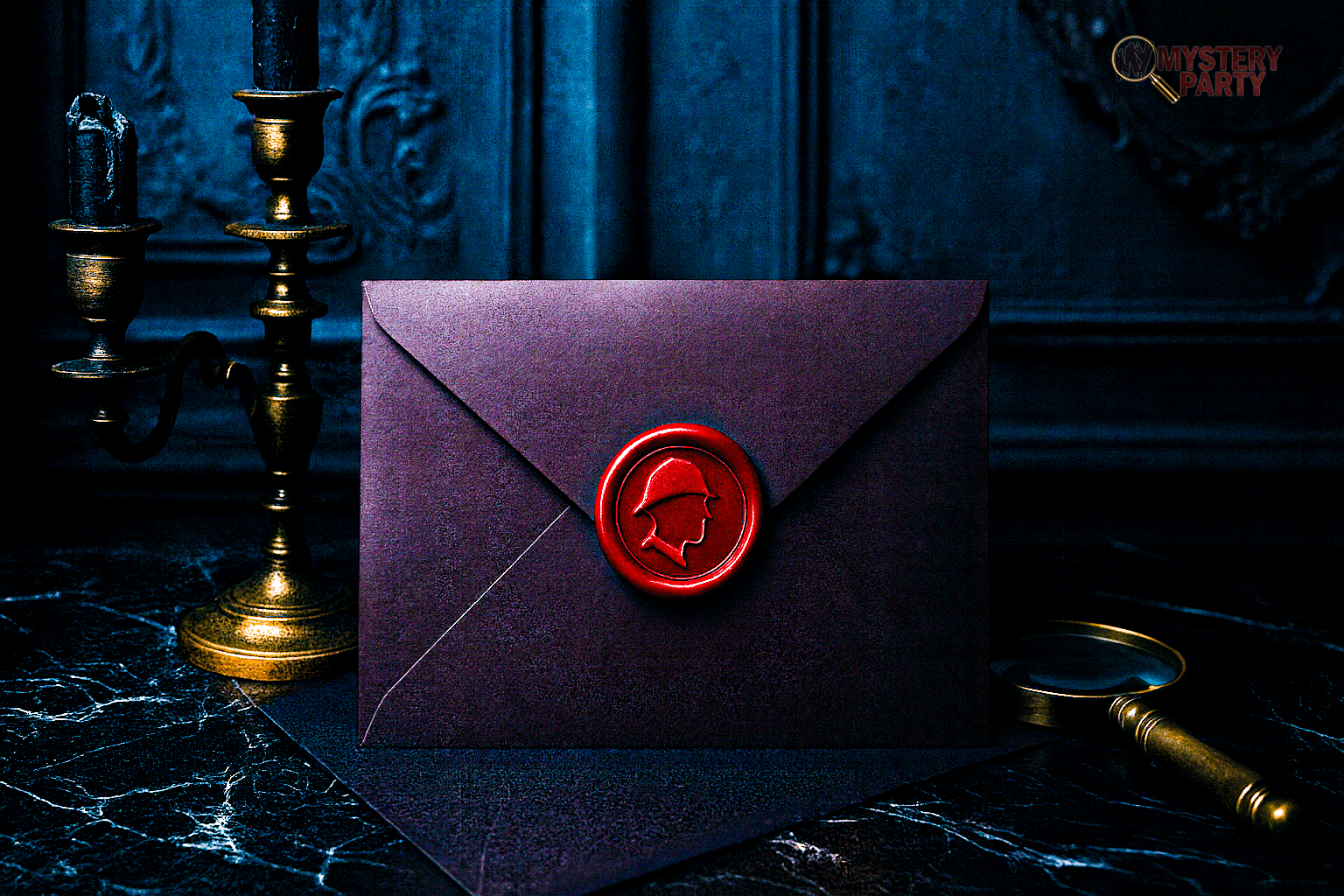 Kick Off the Murder Mystery Party with Puzzling Invites