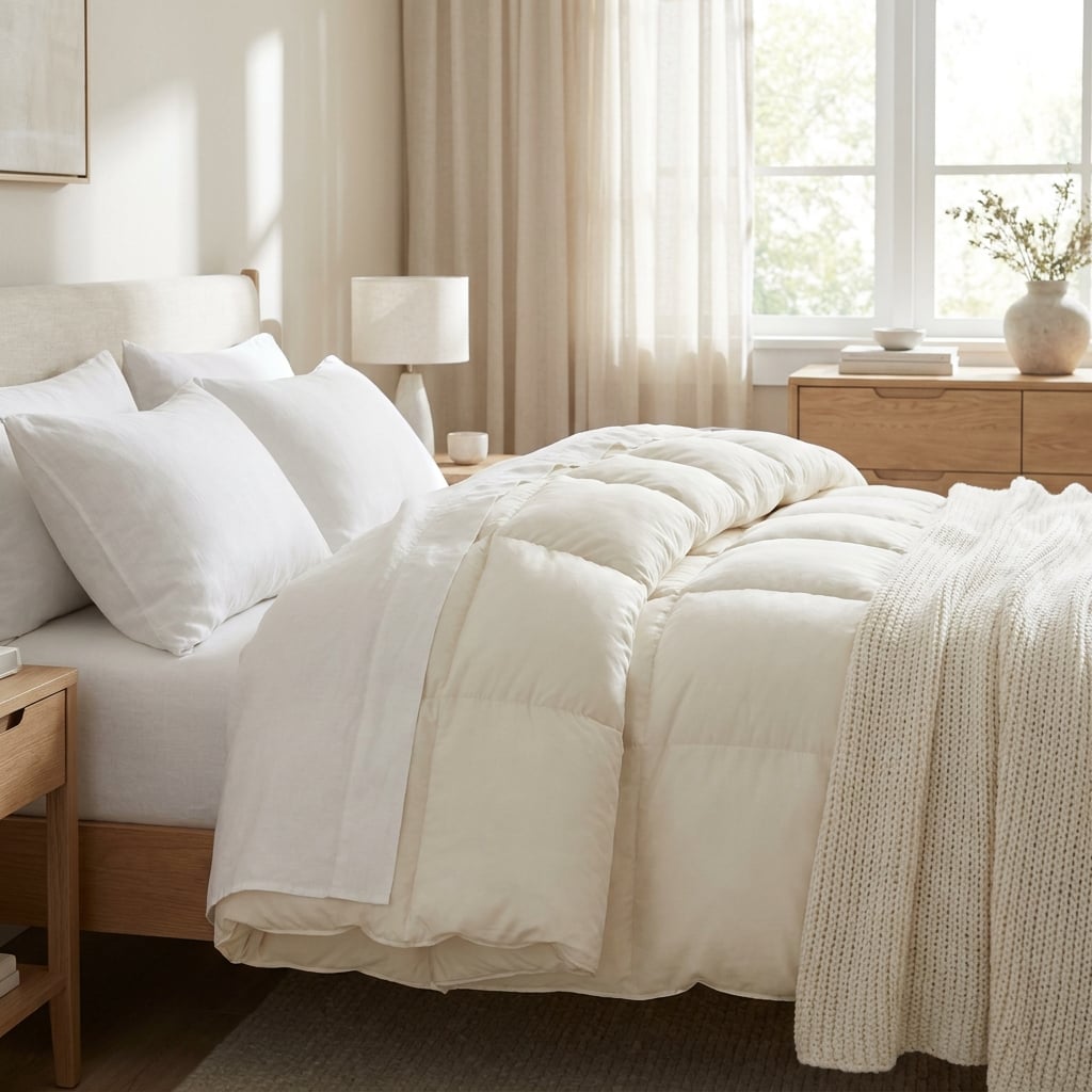 Which Store Offers Comforters in Bulk for a Hotel?