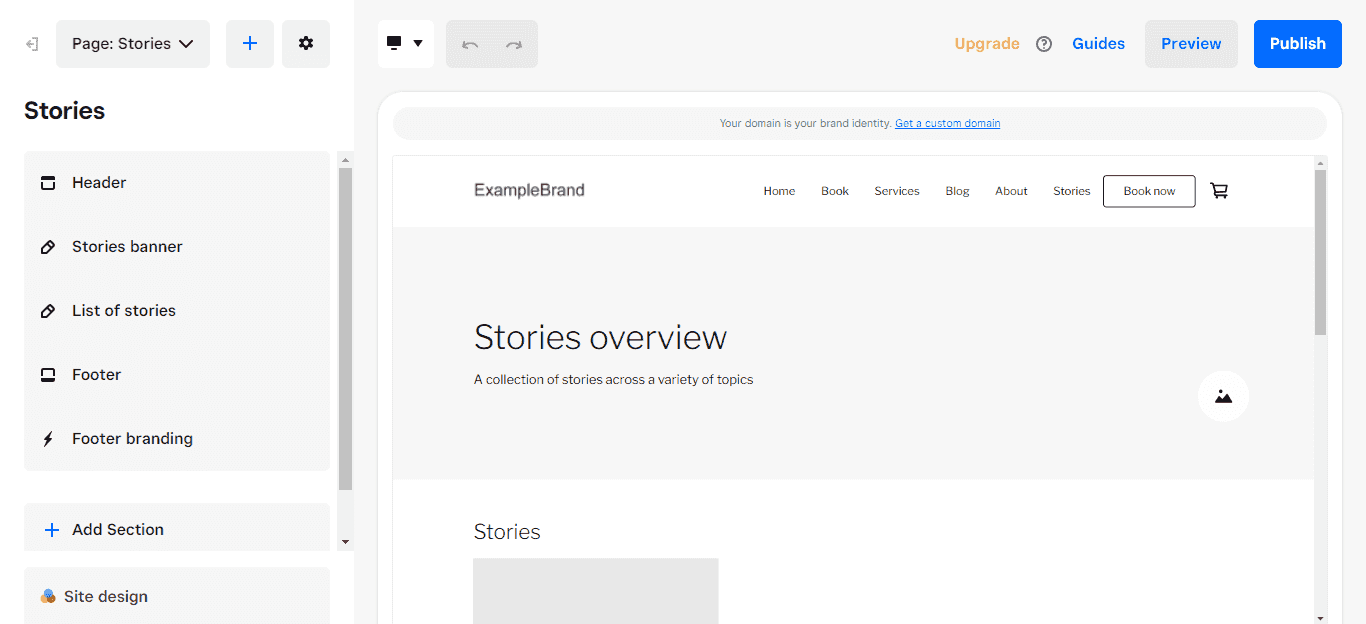 Square online stories overview