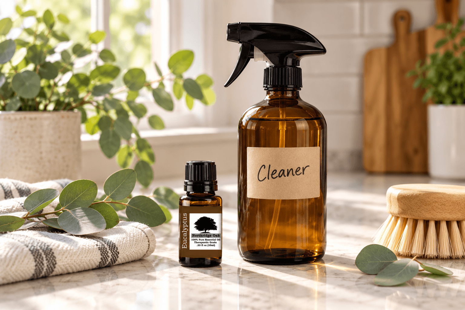 Eucalyptus Essential Oil for Natural Cleaning: 12 Uses