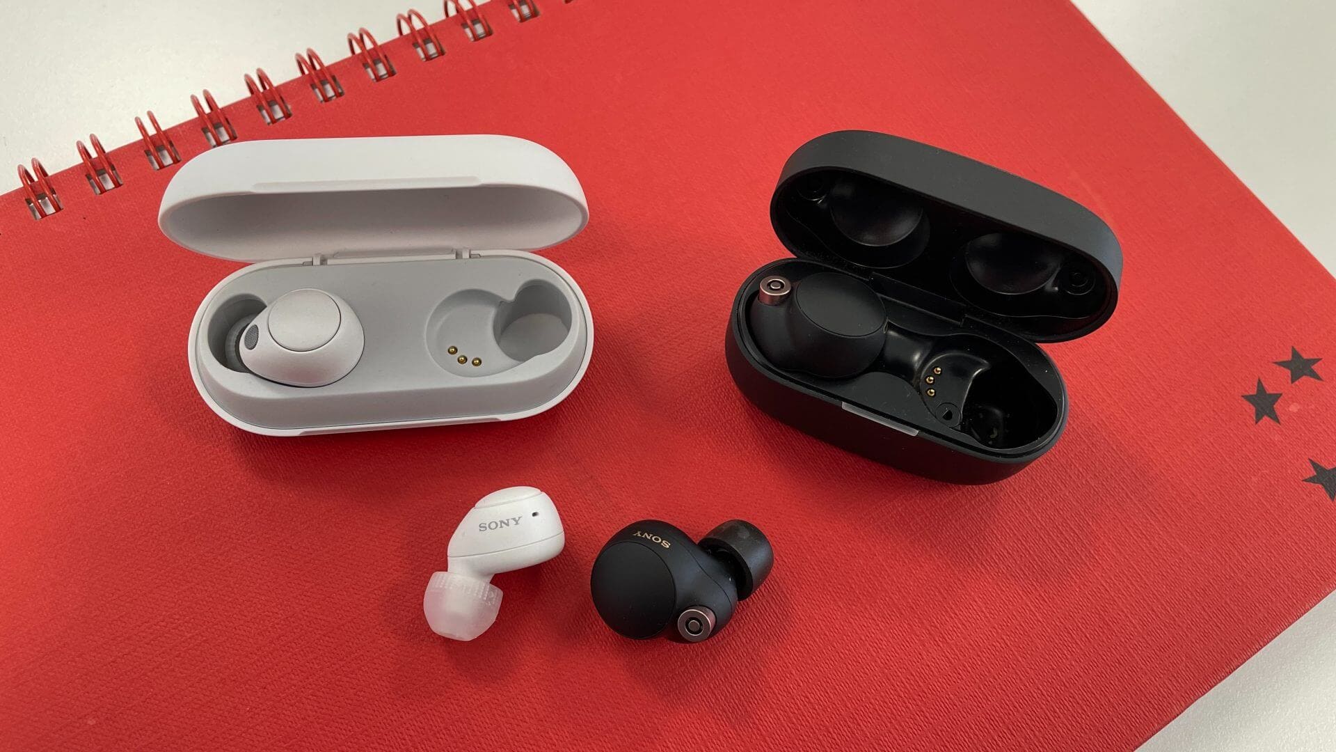 Sony WF-C700N earbuds in various colors
