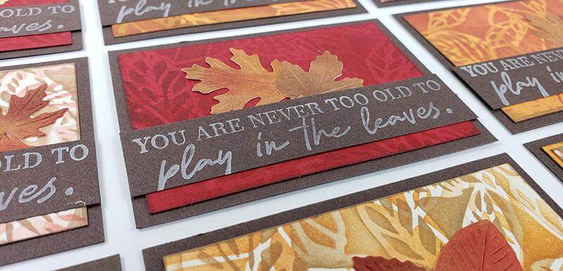 Falling Leaves ATCs - Mini Works of He{art}