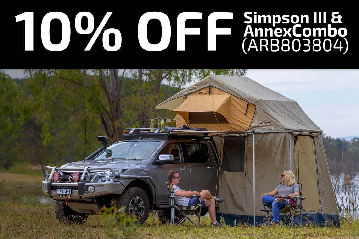 Promotion: 10% Off ARB Simpson III Rooftop Tent & Annex Combo