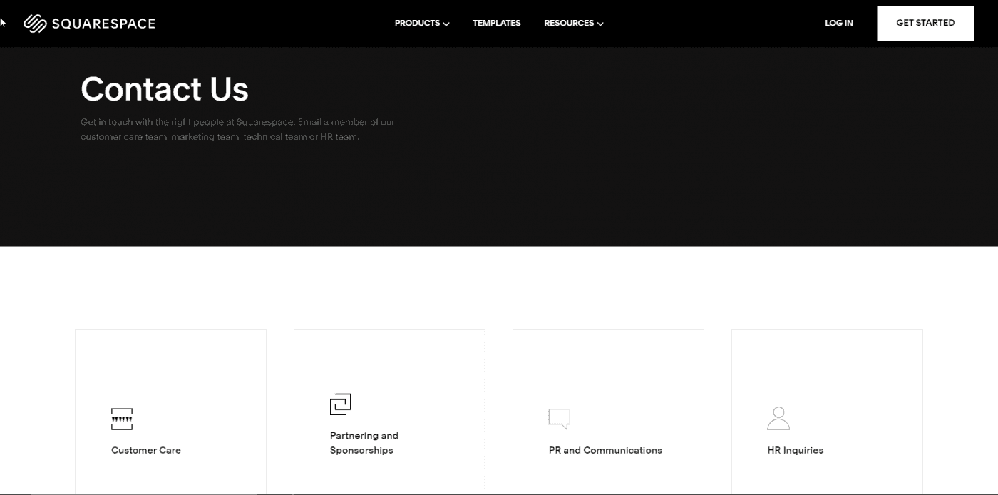Webflow vs Squarespace support
