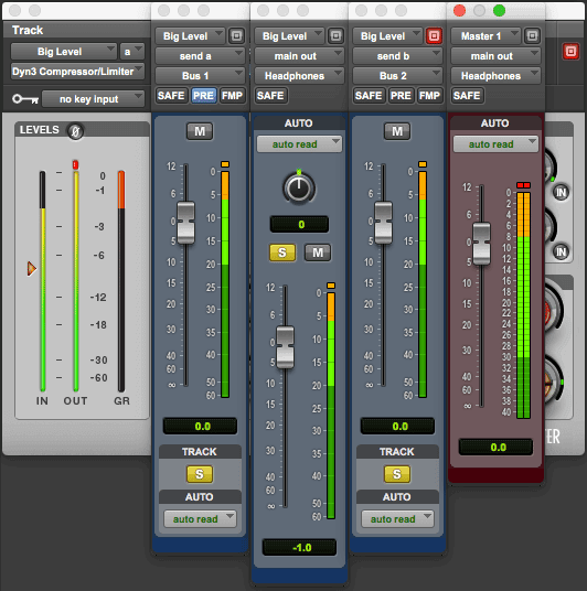 Clipping channel faders in Pro Tools
