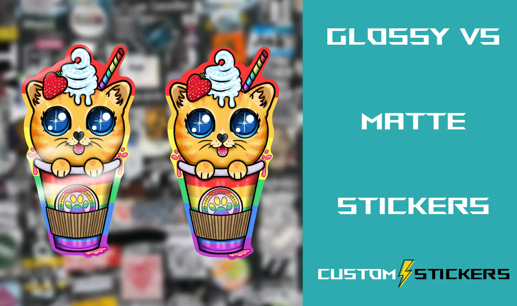 Matte vs Glossy Stickers | Differences and Recommendations