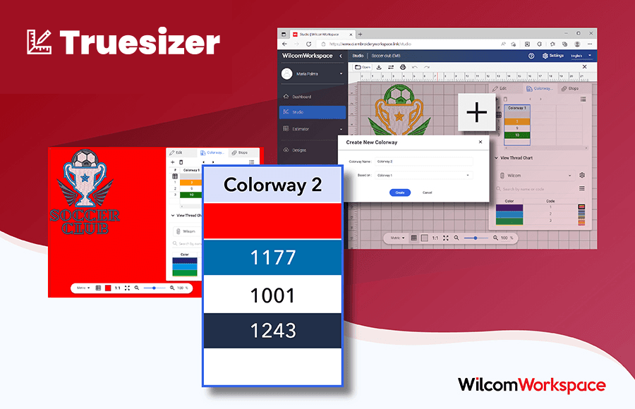 WilcomWorkspace Truesizer – Add multiple new colorways