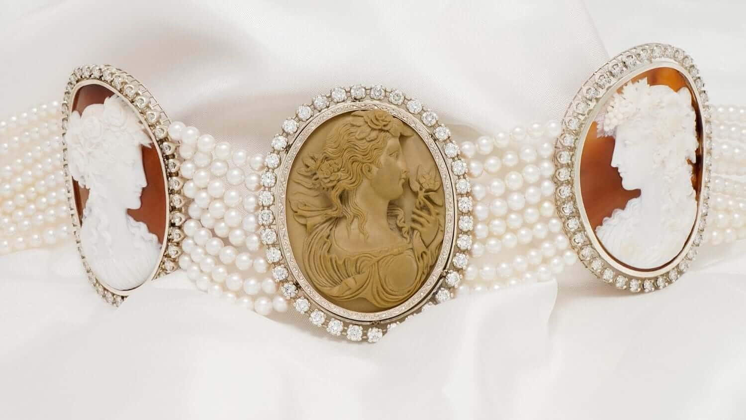 The Making of a One-of-a-Kind Cameo, Diamond and Pearl Collar