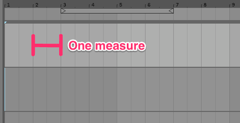 Ableton Live measures