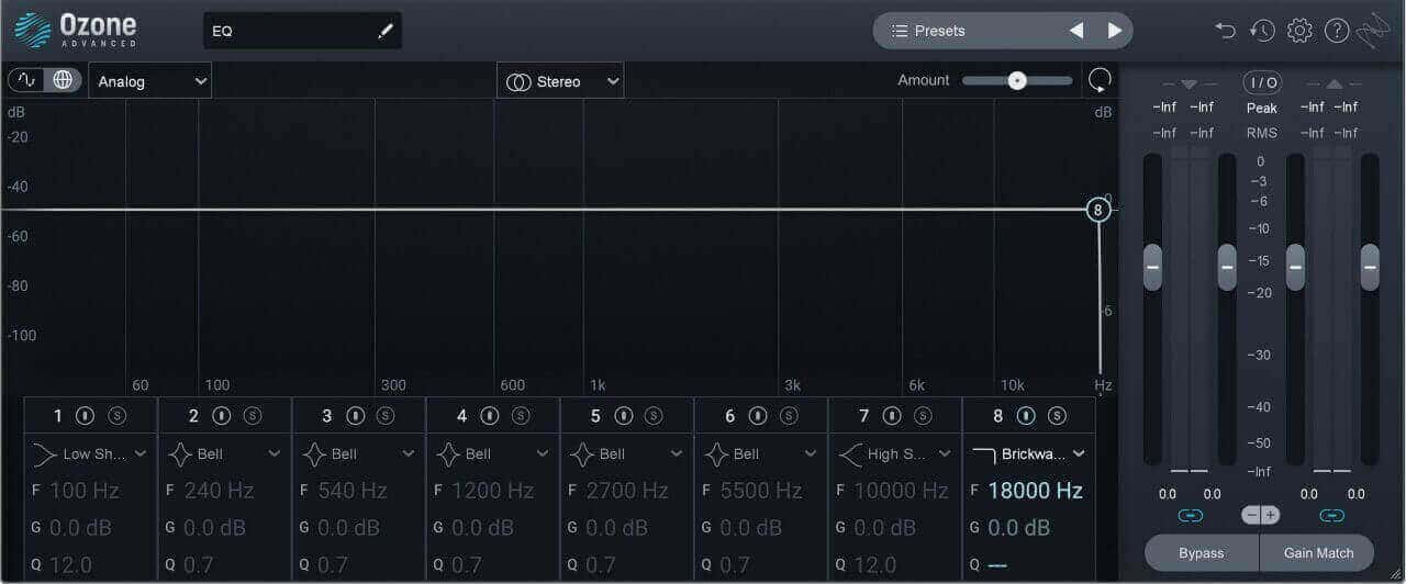 Brickwall low pass filter in Ozone