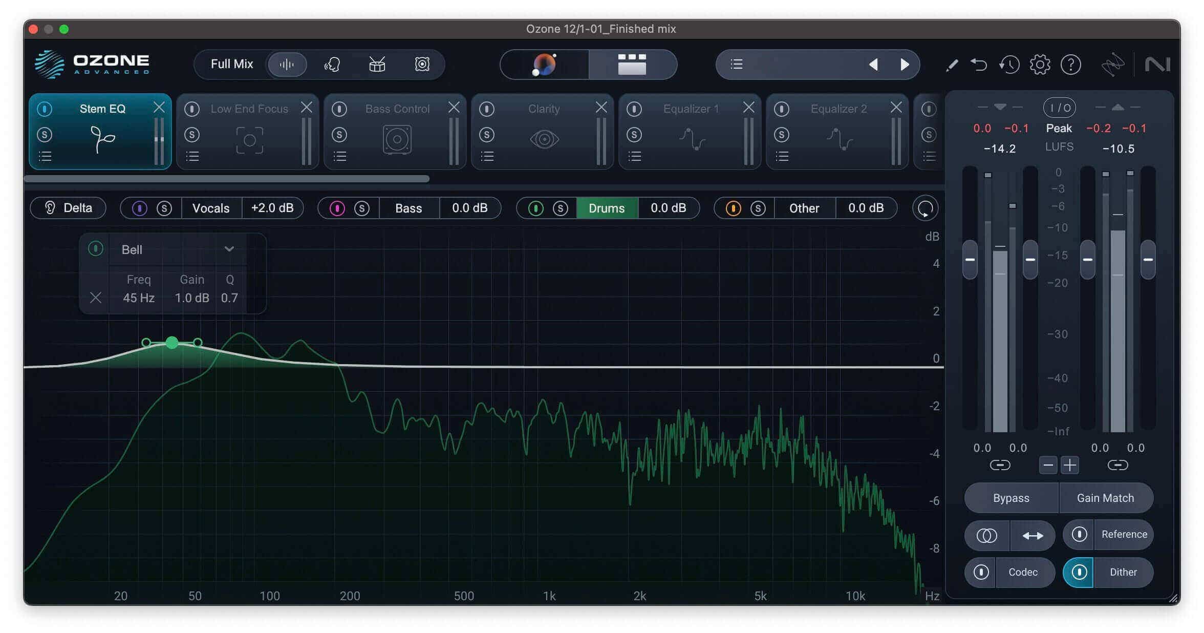 Ozone Stem EQ can bring the vocals forward, and more