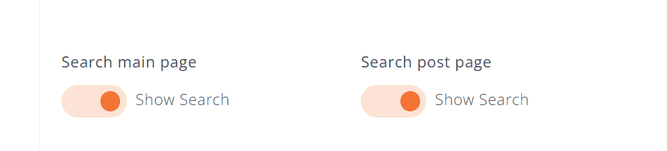 Turning search feature in your DropInBlog account on