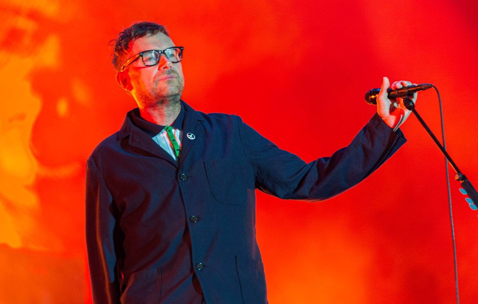 Damon Albarn performing live