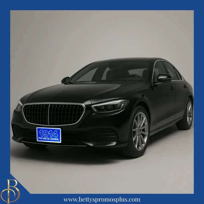 Phi Beta Sigma 1914 acrylic mirror license plate for Founders Day gift