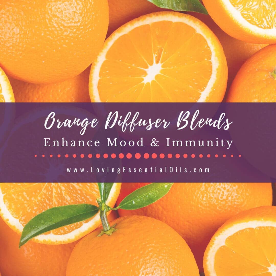 Orange diffuser blends with essential oil