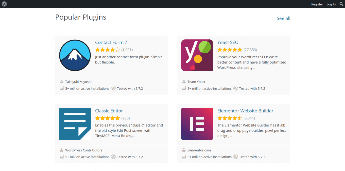 WordPress plugins