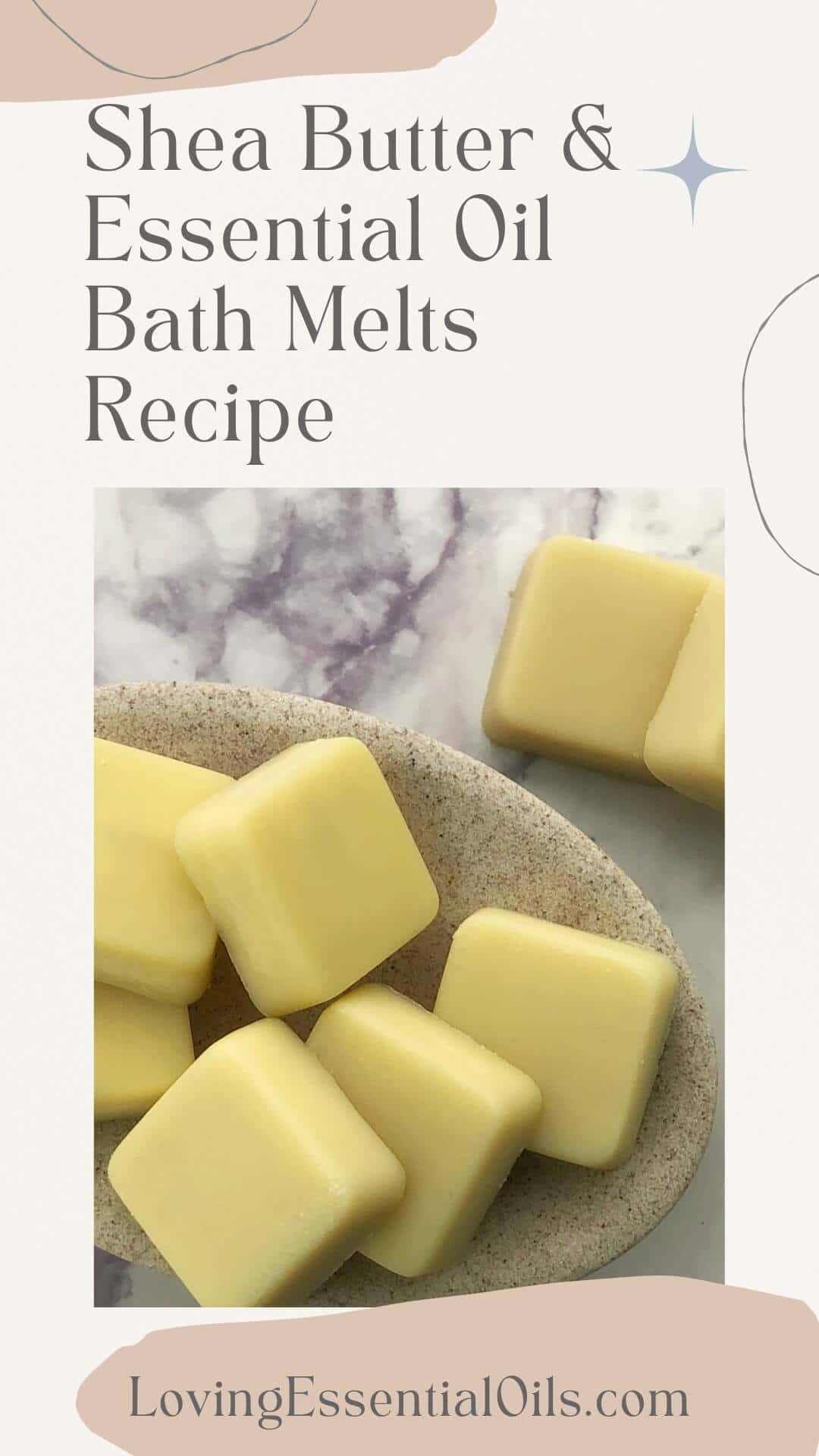Essential oil bath melts recipe by Loving Essential Oils