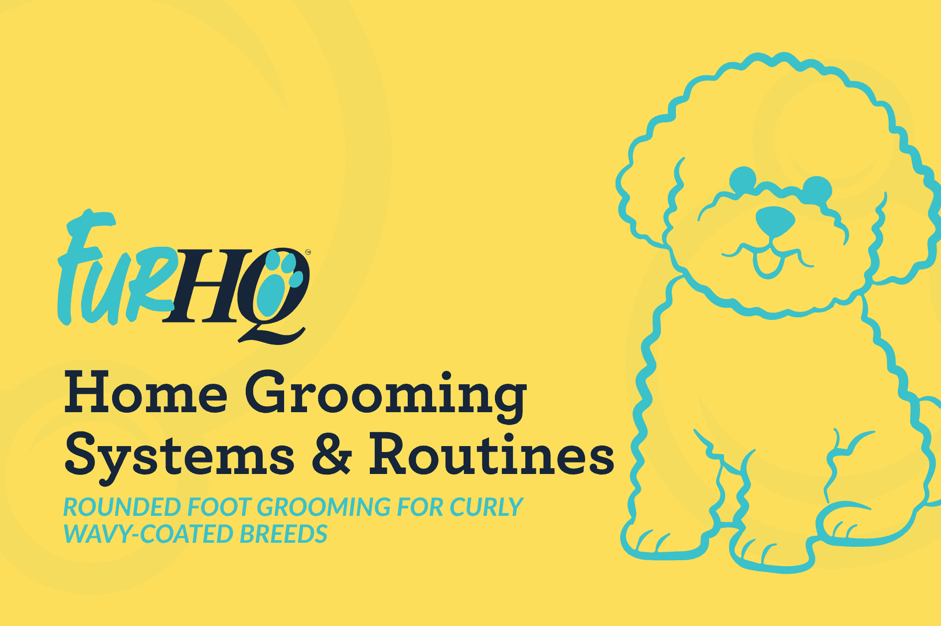 Rounded Foot Grooming for Curly Wavy-Coated Breeds