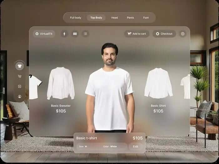 3D virtual try-on
