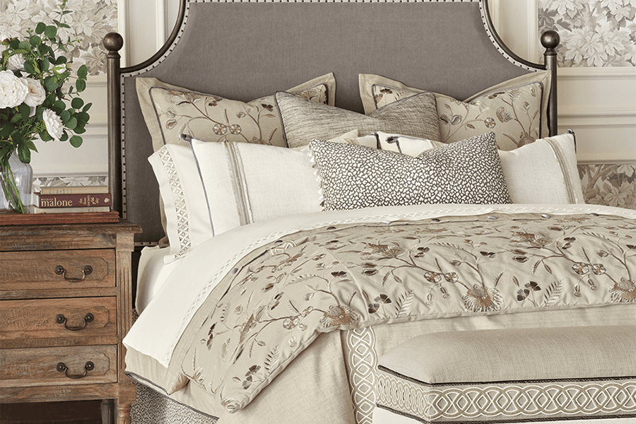 Behind the design luxury bedding