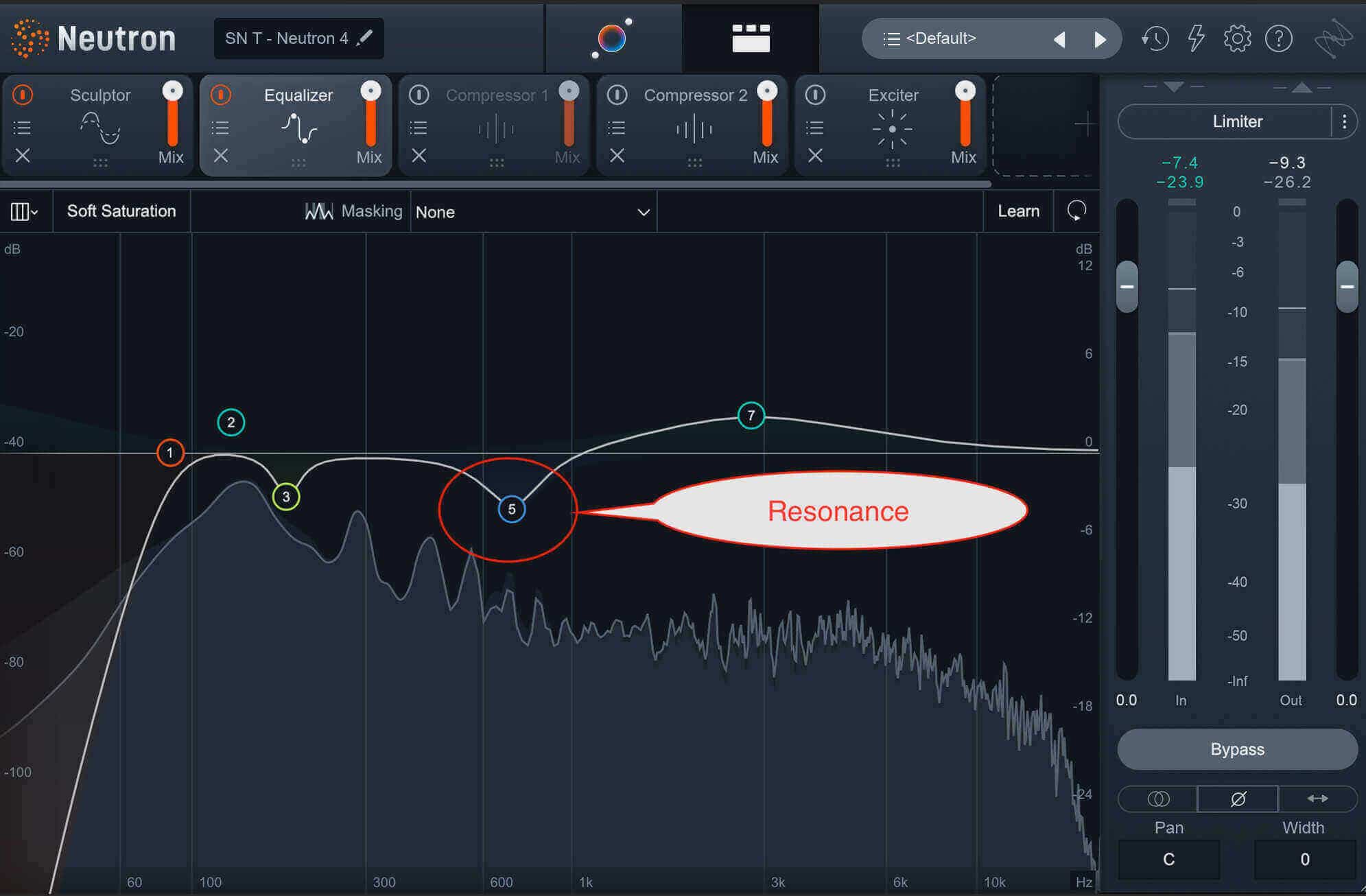 Snare resonance in Neutron
