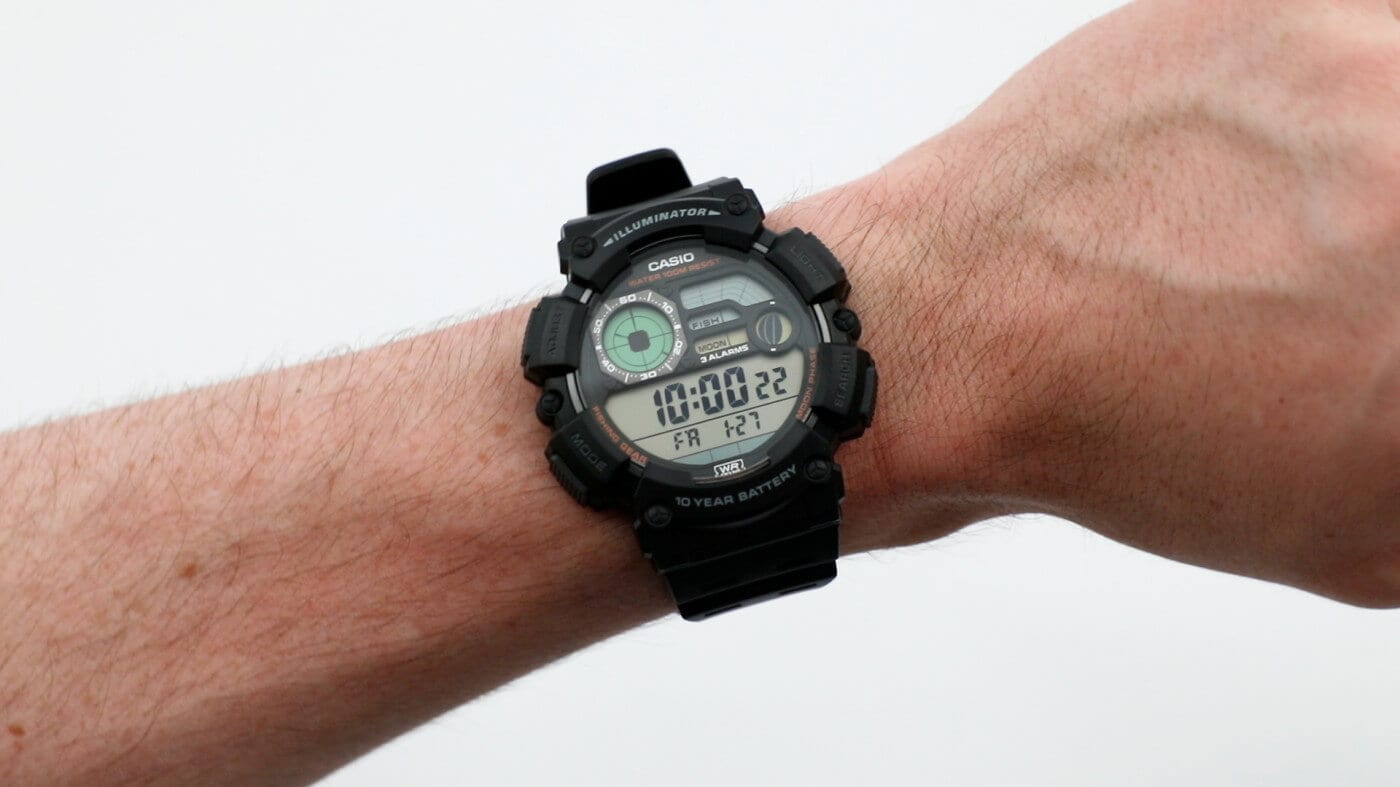 Go Fishing With The Casio WS1500H-1 Fish & Moon Phase Watch