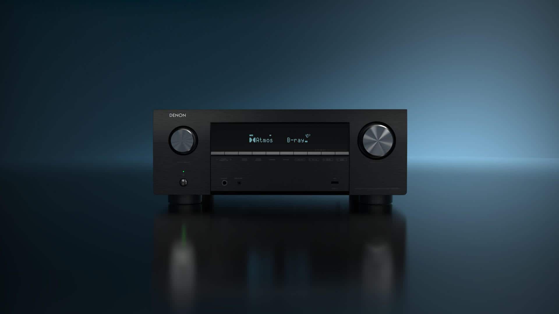 Denon AVR-X2900H close-up showing ergonomic buttons and design