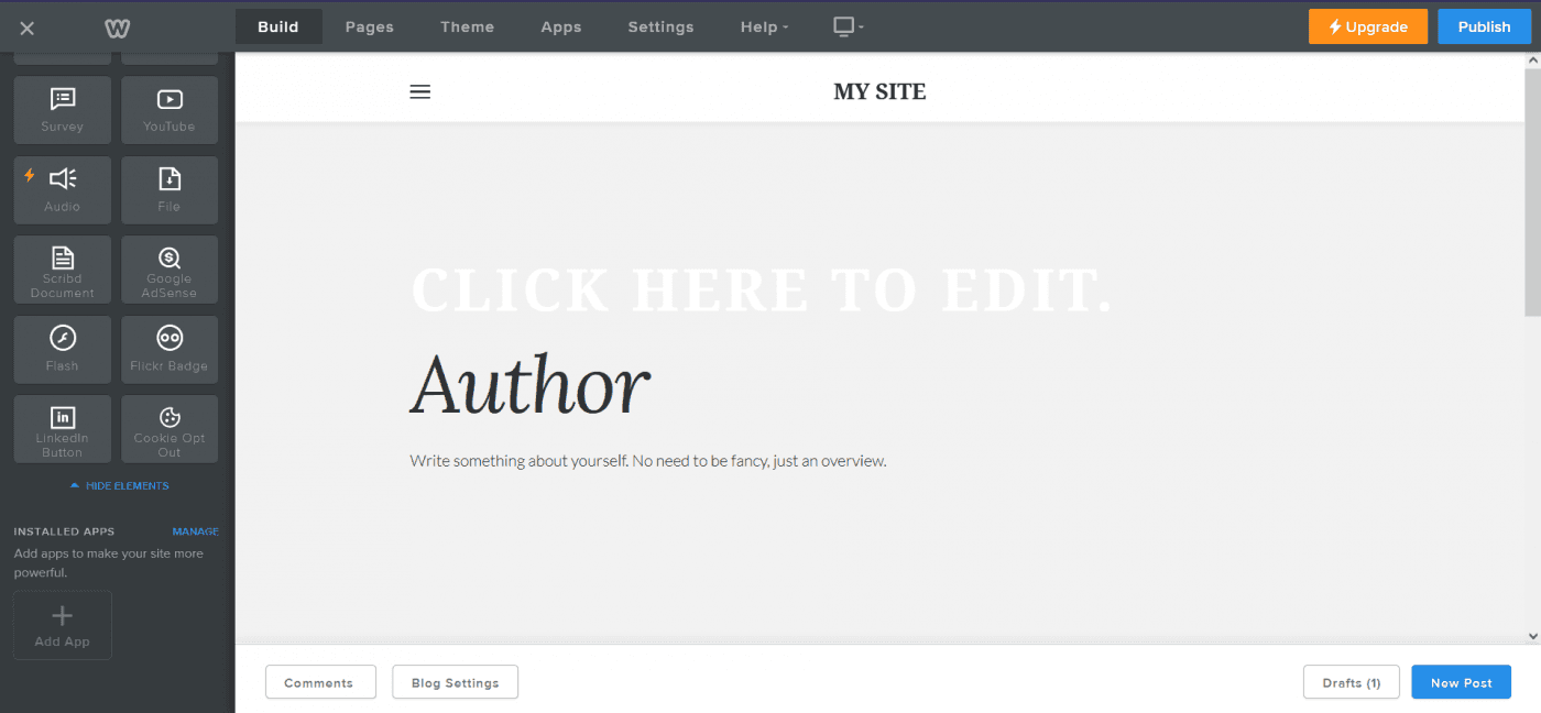 Weebly blog
