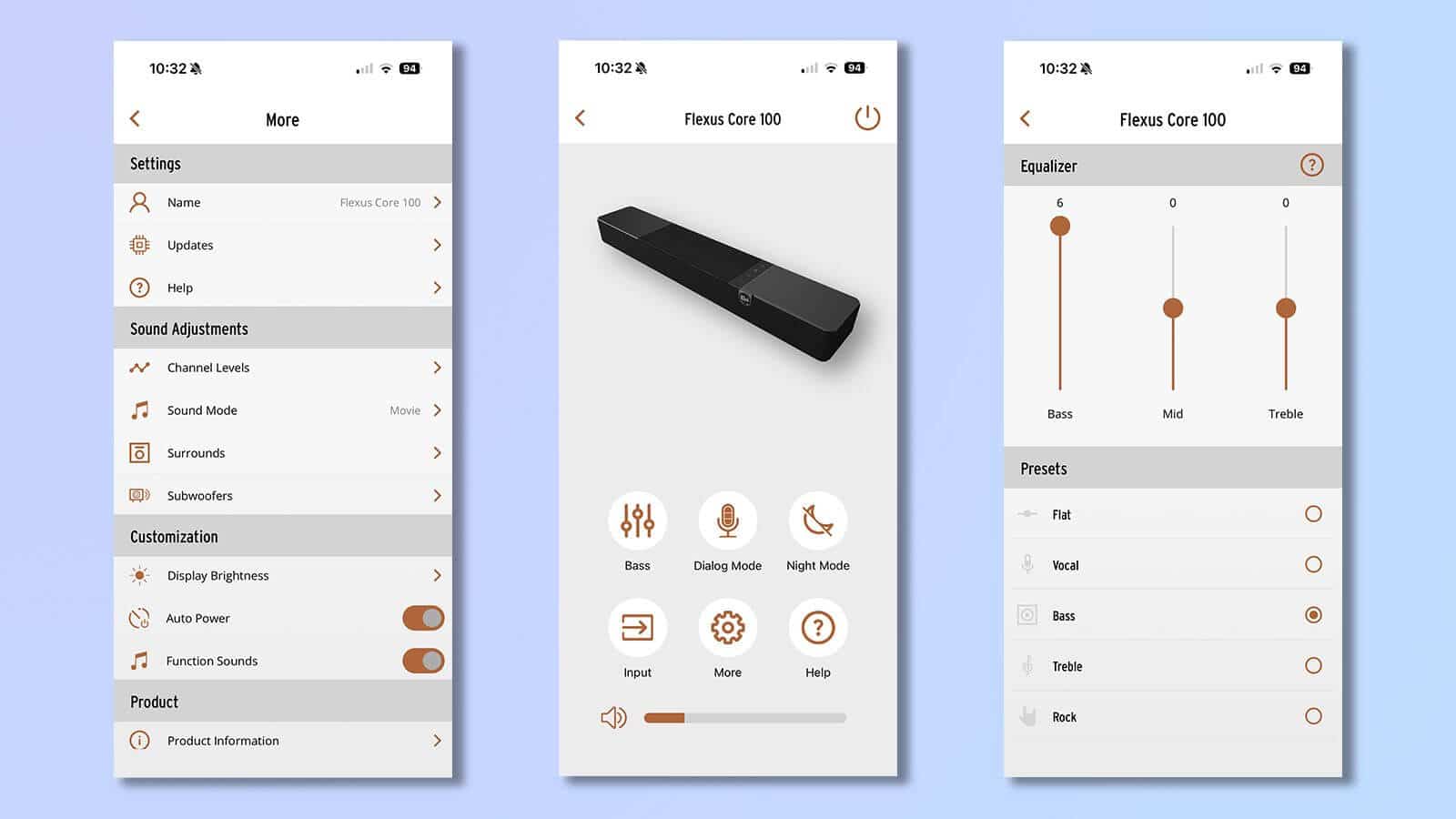 Klipsch Connect Plus app interface